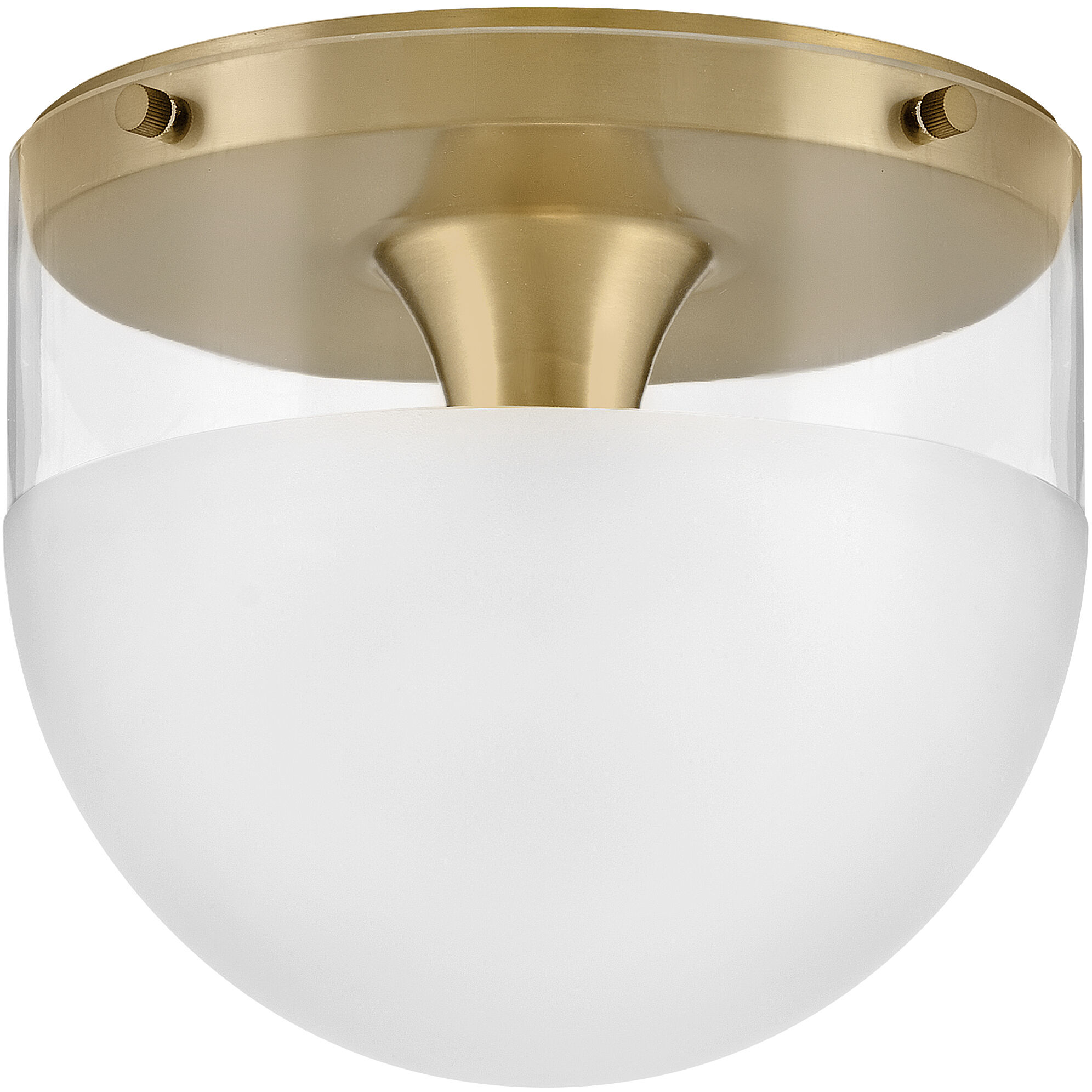 Beck 9 inch Lacquered Brass Indoor Flush Mount Ceiling Light