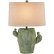 Cactus 27 inch 150.00 watt Antiqued Green Table Lamp Portable Light
