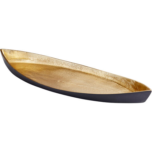 Alumbrar Matt Black And Gold Tray