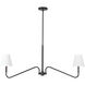 Alora Mood Sloan 2 Light 42 inch Matte Black Linear Pendant Ceiling Light