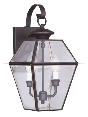 Westover 2 Light 17 inch Bronze Outdoor Wall Lantern