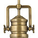 Keating 1 Light 14.25 inch Heritage Brass Indoor Pendant Ceiling Light