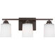 Vinton 3 Light 20.75 inch Bronze Wall Bath Fixture Wall Light