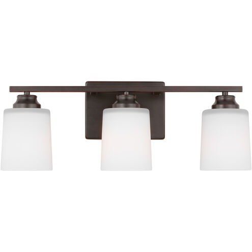 Vinton 3 Light 20.75 inch Bronze Wall Bath Fixture Wall Light