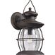 Village Lantern 1 Light 17 inch Weathered Charcoal Outdoor Wall Sconce