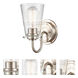 Scarlett 1 Light 4.75 inch Satin Nickel Bath Vanity Light Wall Light