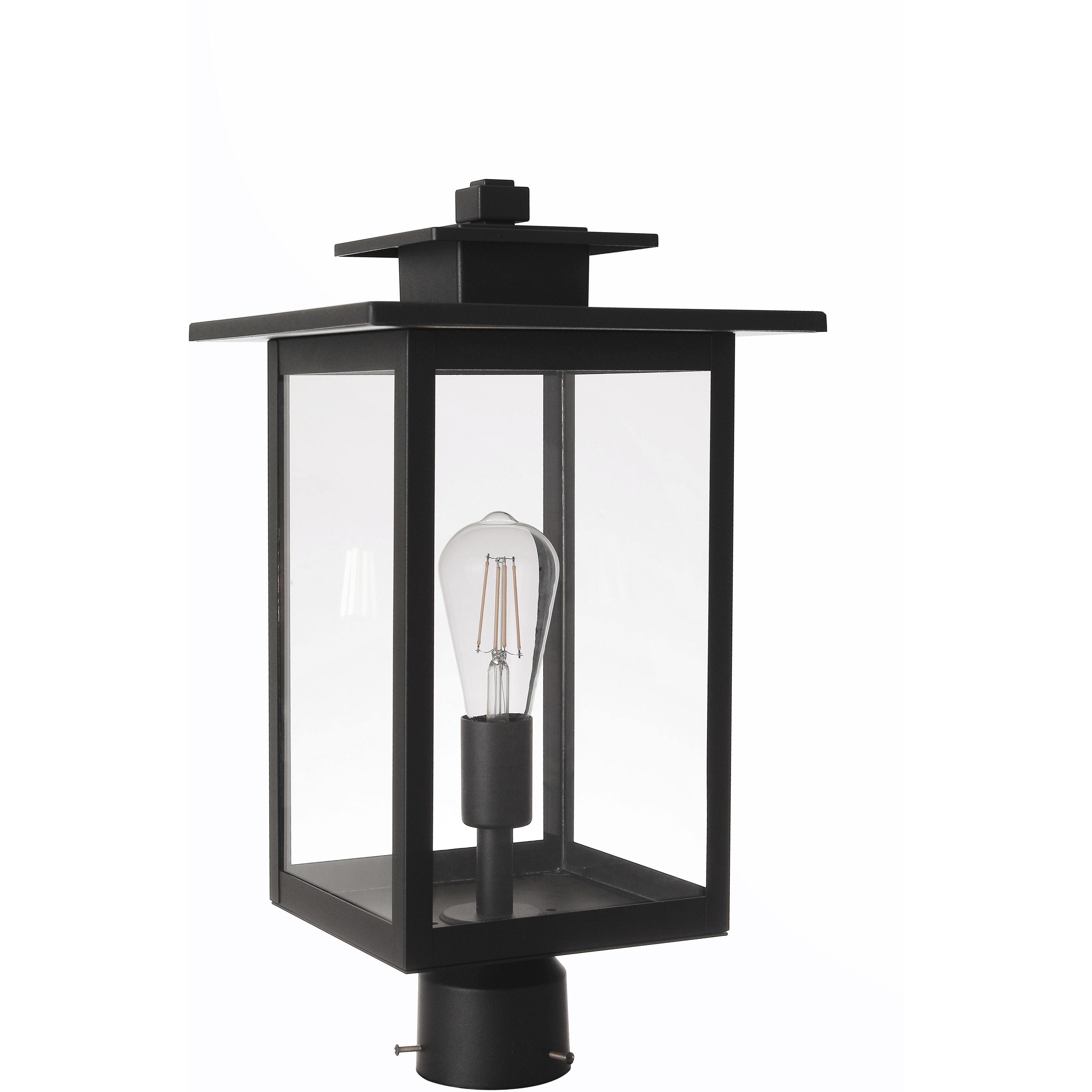 Rock Creek 1 Light 19.25 inch Textured Black Outdoor Post Mount