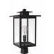 Rock Creek 1 Light 19.25 inch Textured Black Outdoor Post Mount