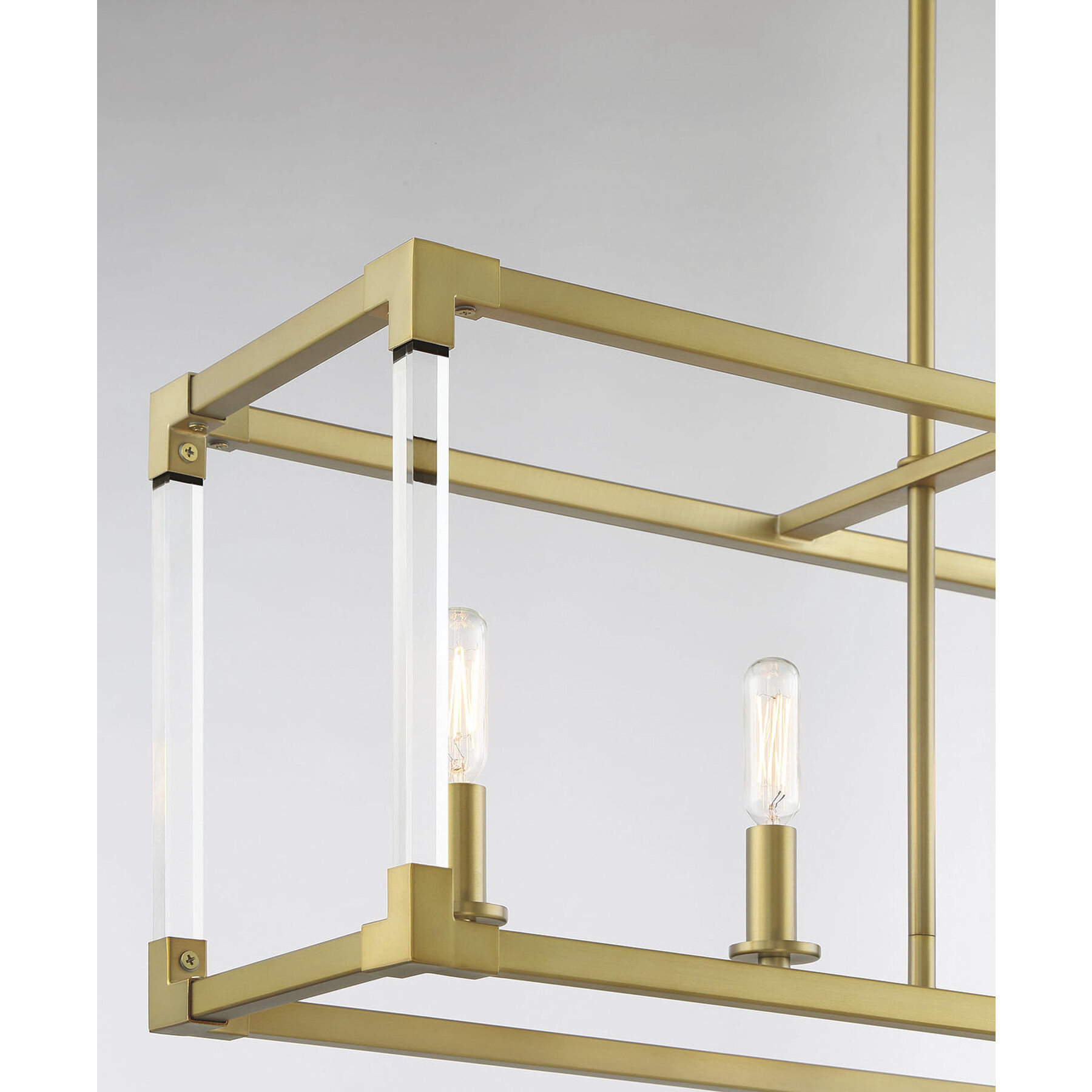Vantage Oro District 5 Light 32 inch Soft Brass Island Light Ceiling Light