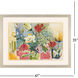 Flower Melange Green and Blue and Red and Yellow Framed Art
