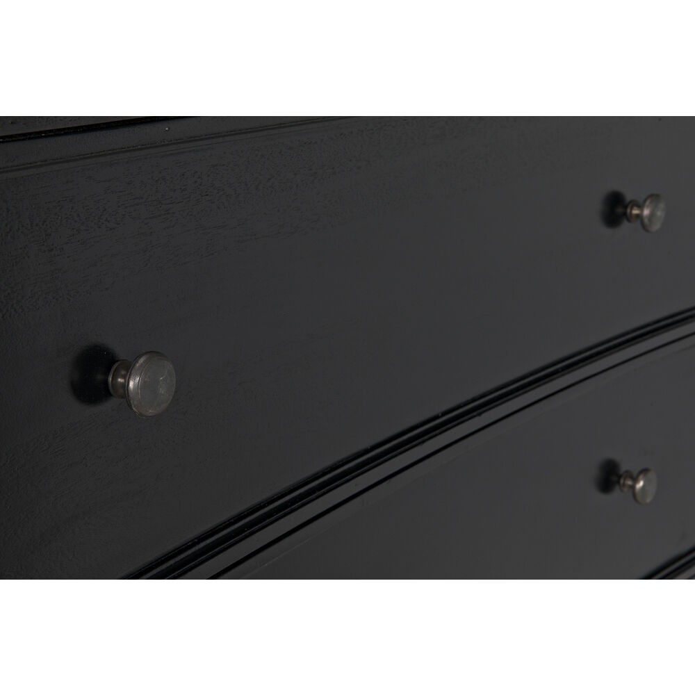 Hampton Hand Rubbed Black Dresser, Tall Boy