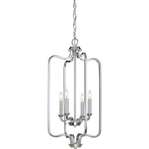 Willow 4 Light 14 inch Polished Nickel Pendant Ceiling Light