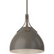 Summit 1 Light 12.8 inch Bronze and Dark Smoke Pendant Ceiling Light - Open Box