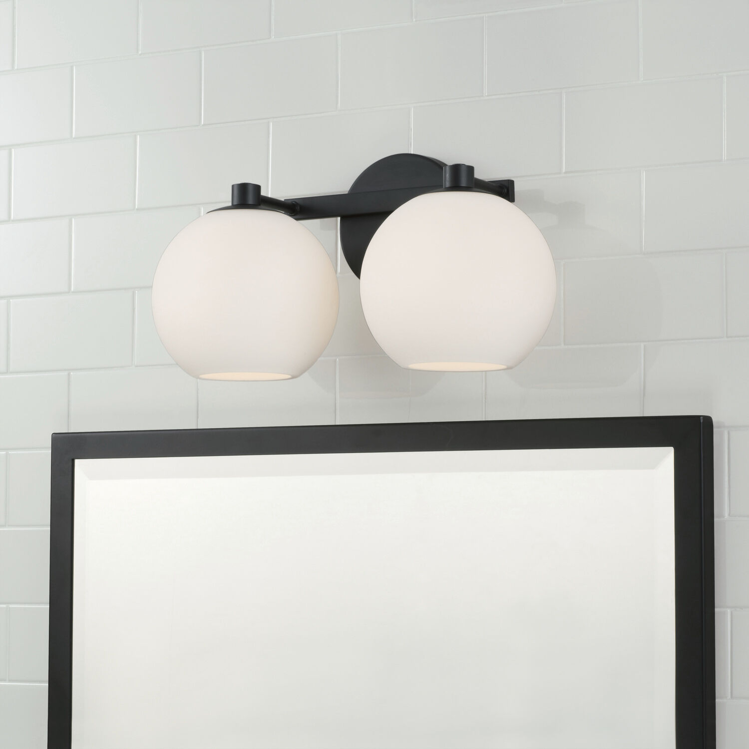 Ansley 2 Light 14.75 inch Matte Black Vanity Light Wall Light