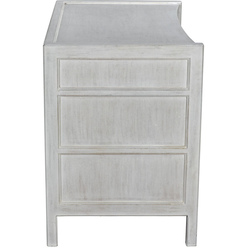 Hampton 36 X 31 inch White Wash Side Table
