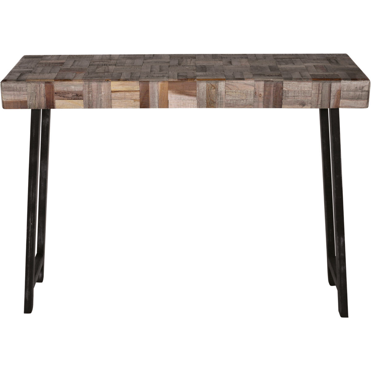 Everett 41 inch Tea Leaf and Black Console Table, Small