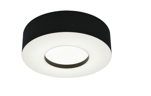 Montclair 1 Light 12 inch Black Flush Mount Ceiling Light