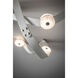 Art & Alchemy SNAPS LED 86.5 inch Modern Brass Pendant Ceiling Light in White Leather with Alabaster, Large