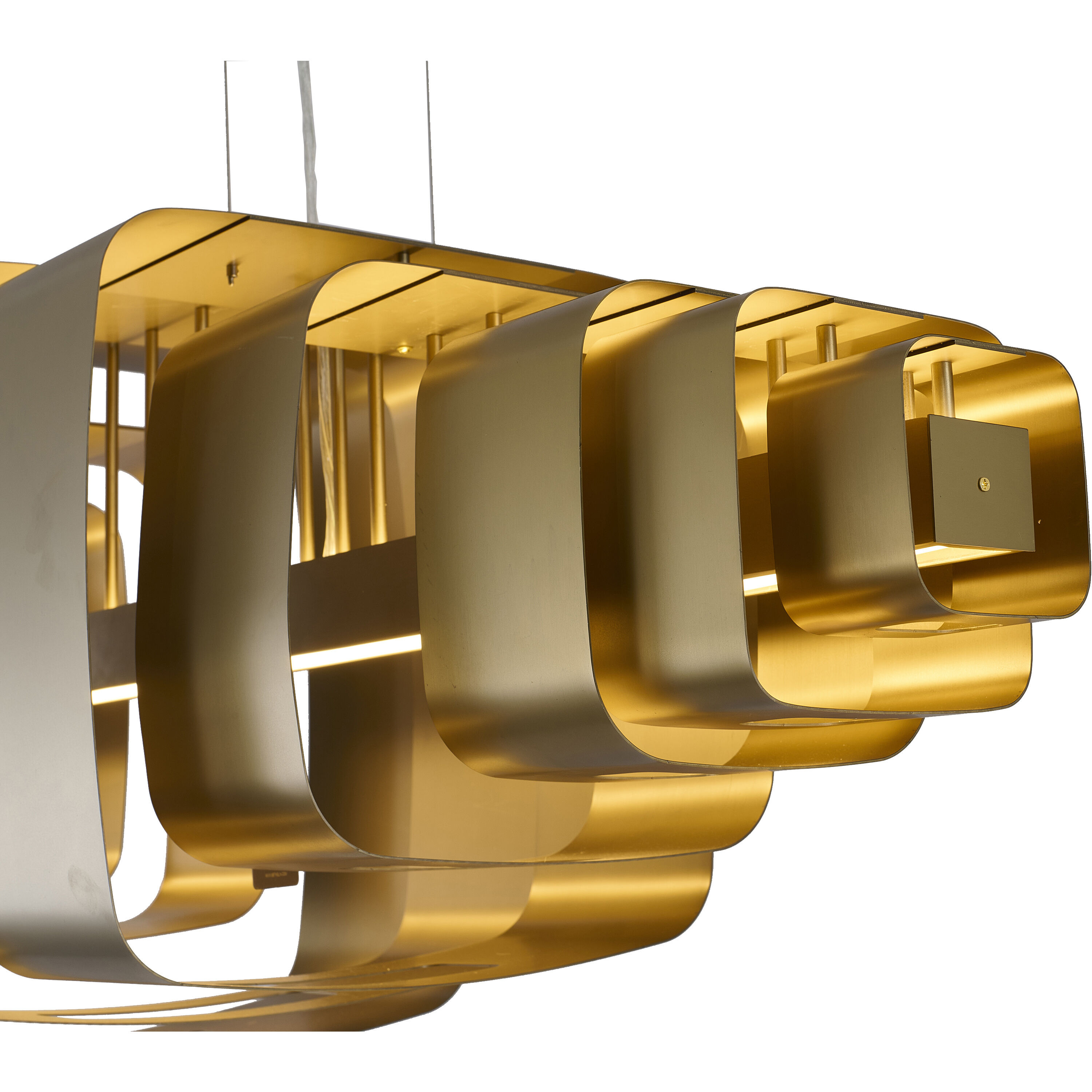 Canada LED 19.6 inch Satin Brass Chandelier Ceiling Light