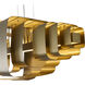 Canada LED 19.6 inch Satin Brass Chandelier Ceiling Light