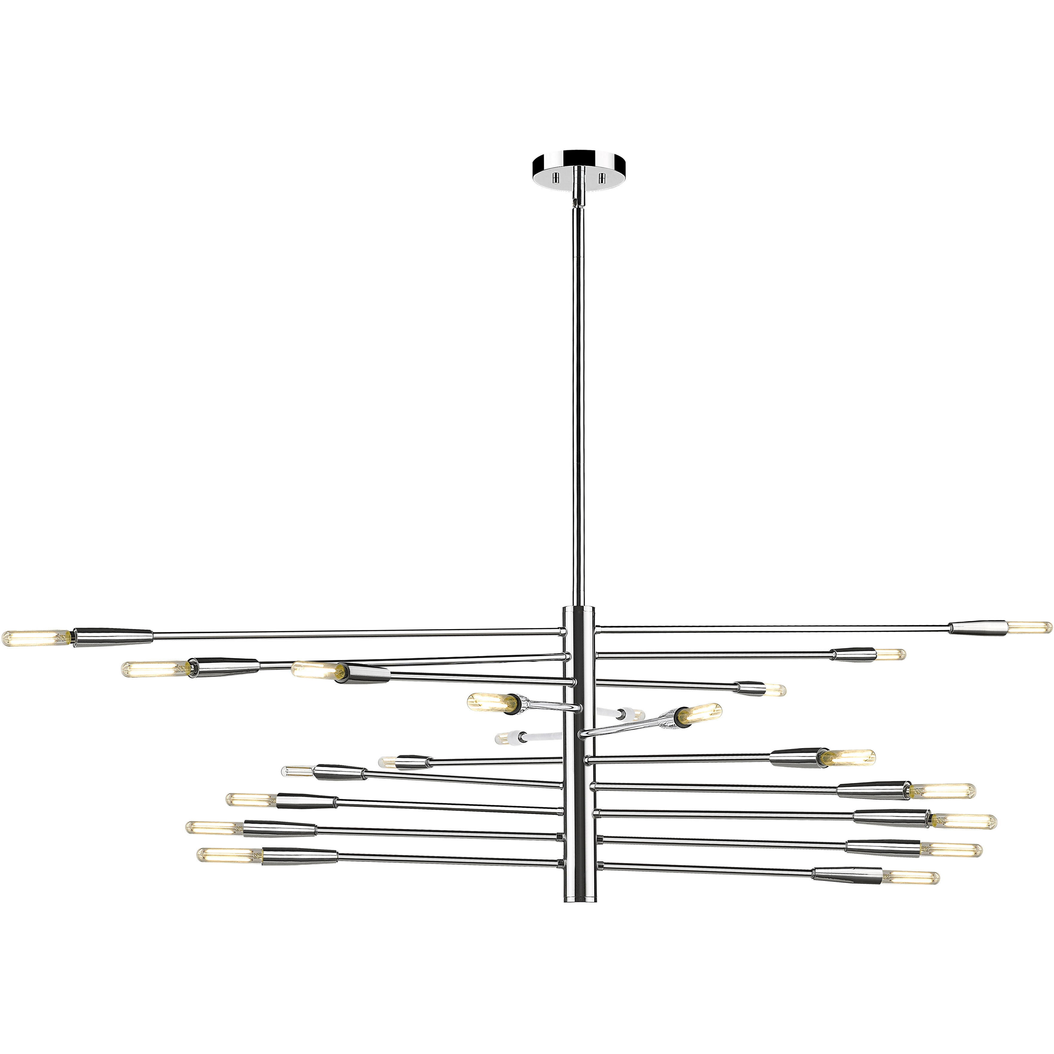 Ascension 20 Light 47.5 inch Chrome Chandelier Ceiling Light