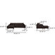 Quinn Dark Brown Sectional