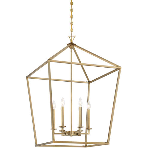 Townsend 6 Light 24 inch Warm Brass Pendant Ceiling Light, Essentials
