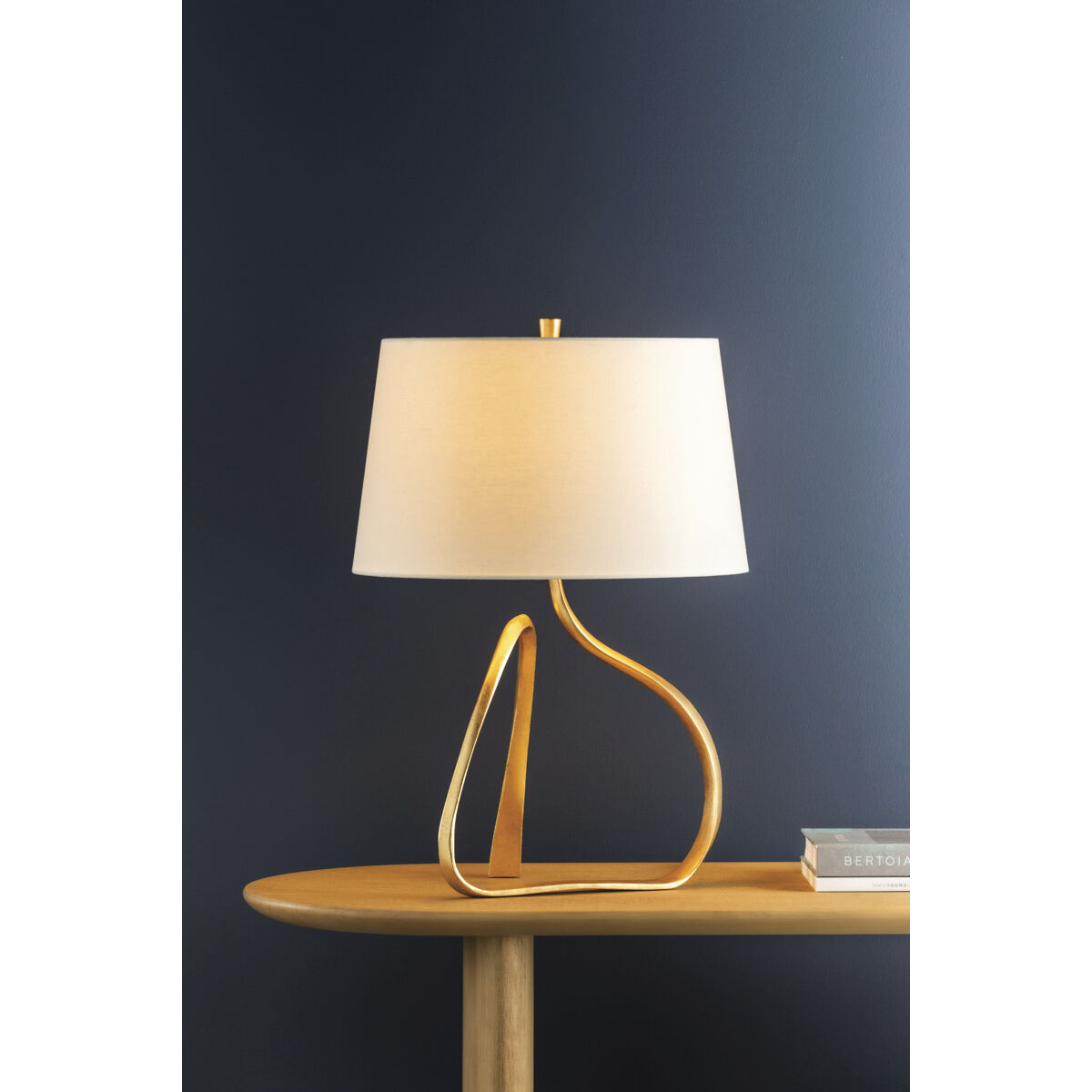 Tharold 26.25 inch 60.00 watt Vintage Gold Leaf Table Lamp Portable Light