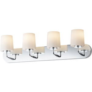 Durham 4 Light 30 inch Polished Chrome Bath Vanity Wall Light
