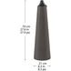 Cameron 27.6 inch Dark Brown Painted Oil Patio Torch