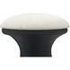 Raven 18 inch Designer Ebony with Cream Accent Stool
