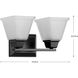 Clifton Heights 2 Light 14 inch Matte Black Bath Vanity Wall Light
