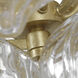 Julie Neill Caselli LED 35.5 inch Gild Basket Chandelier Ceiling Light in Gold Fleck Glass