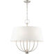 Ridgecrest 6 Light 24 inch Brushed Nickel Pendant Chandelier Ceiling Light