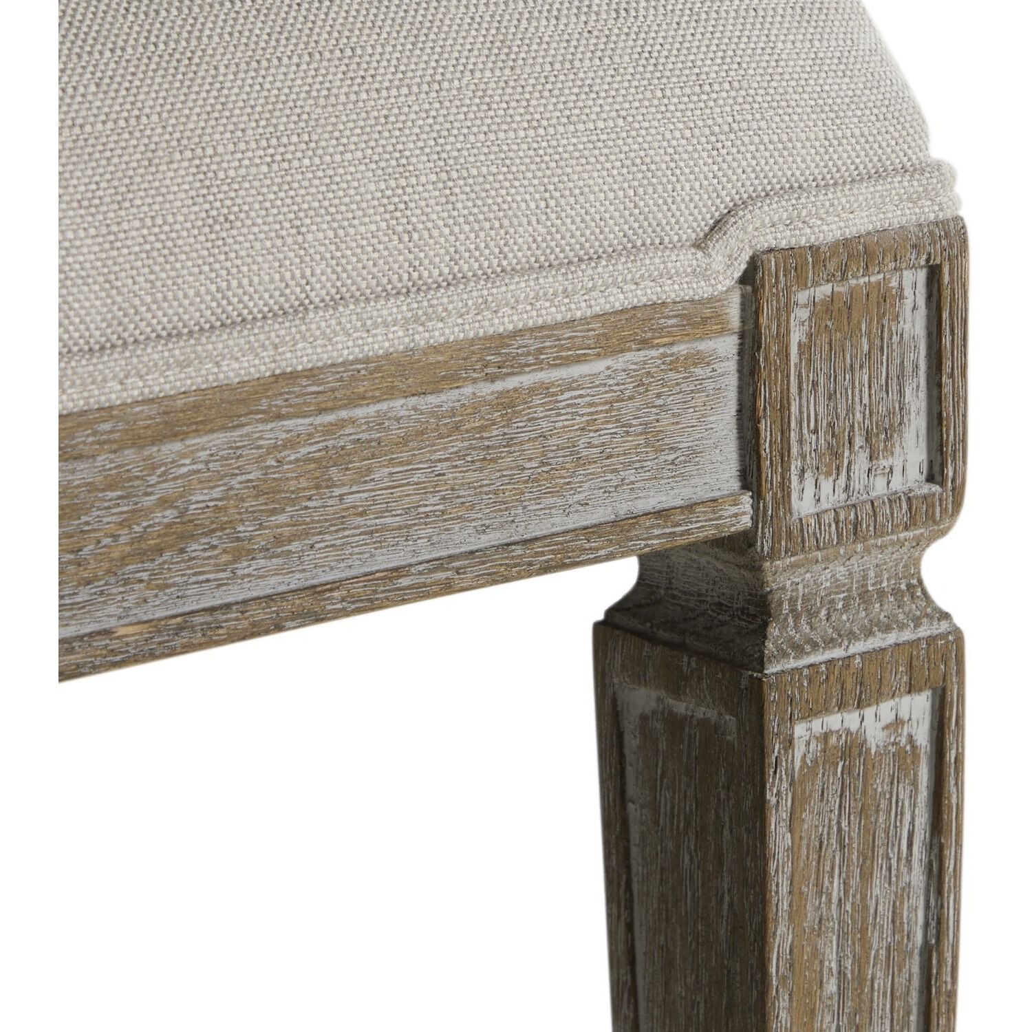 Danielle Burnished Oak / Sunbrella Linen Dove Dining Chair