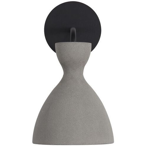 Aethera LED 8.63 inch Grey Cement Outdoor Wall Sconce