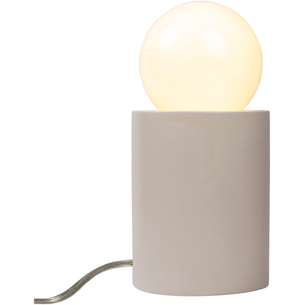 Portable 11.5 inch 60 watt Matte White Table Lamp Portable Light