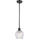 Ballston Norfolk LED 6 inch Matte Black Mini Pendant Ceiling Light in Clear Glass