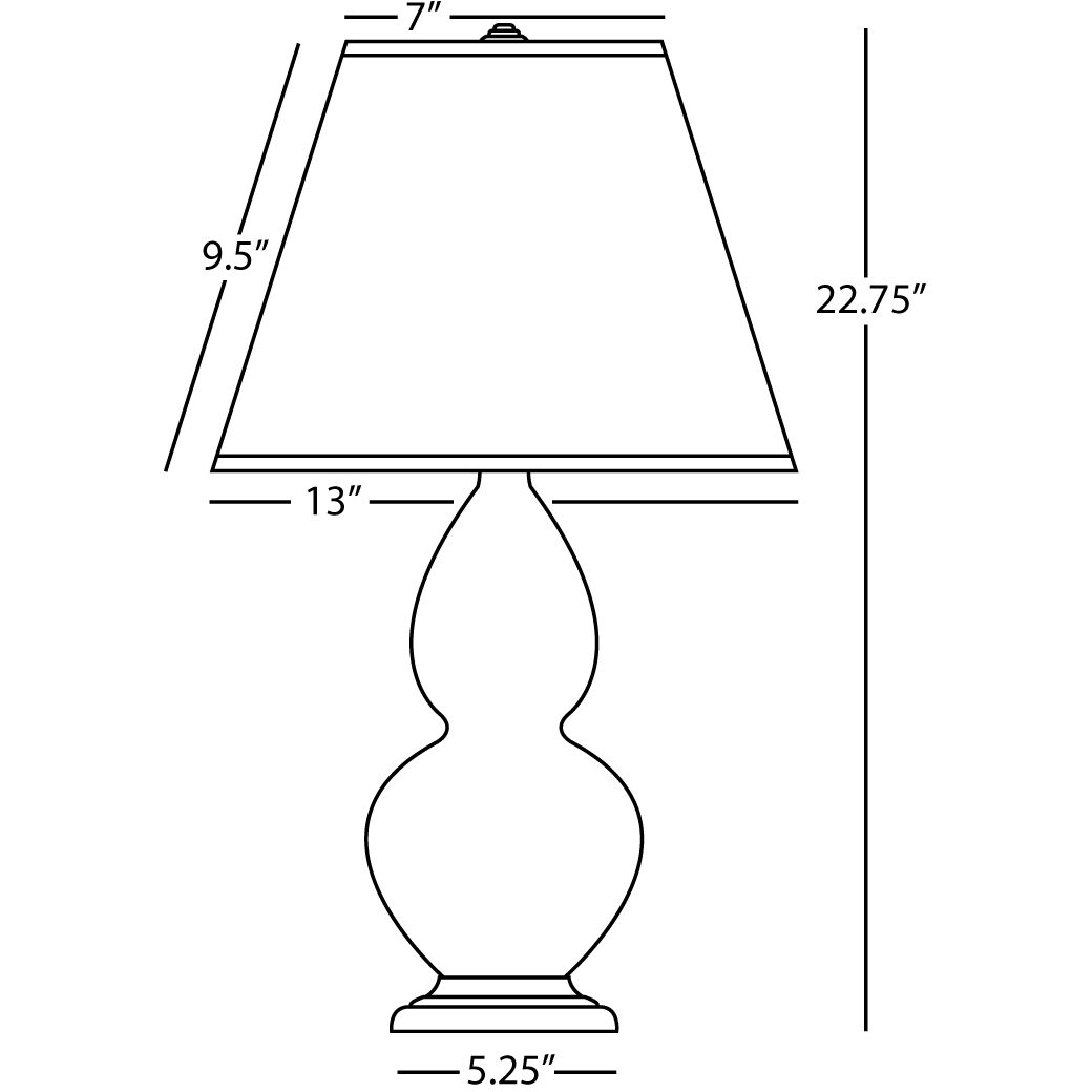 Small Double Gourd 22.75 inch 150.00 watt Smokey Taupe Glazed Ceramic Accent Lamp Portable Light in Smoky Taupe, Fall Floral