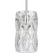 Forma de Crystal 6 Light 17.5 inch Polished Chrome Pendant Ceiling Light