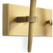 Alesa 2 Light 12.2 inch Antique Brass and Alabaster Wall Lamp Wall Light
