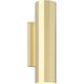 Hashira 2 Light 4.33 inch Matte Gold ADA Interior Wall Light
