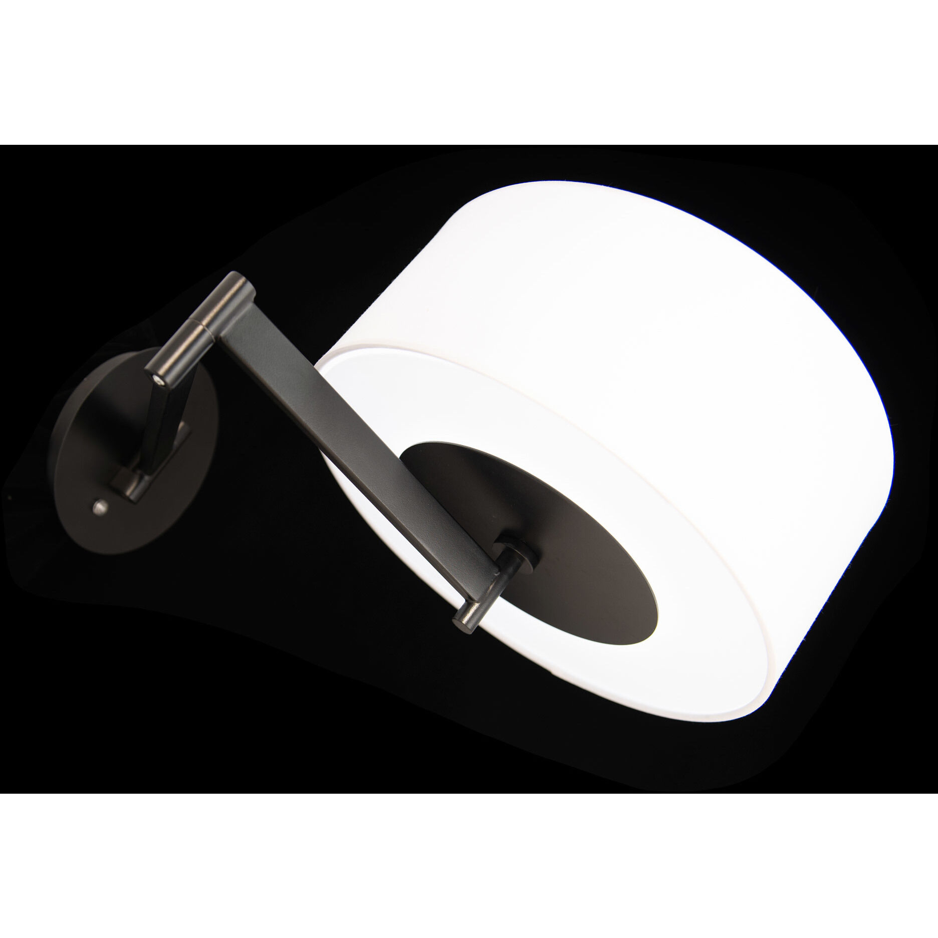 Chelsea Reading Light Wall Light in Black, dweLED