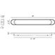 Noga 1 Light 36 inch Gold Vanity Light Wall Light