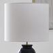 Drew & Jonathan Buckley 27.38 inch 9.00 watt Gloss Black Table Lamp Portable Light