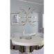 Mariposa 8 Light 36 inch Antique Gold Pendant Ceiling Light