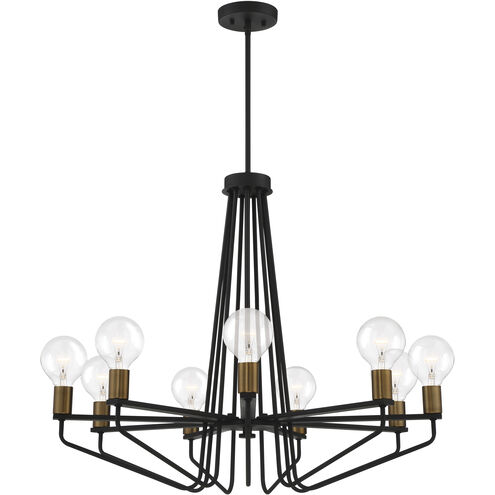 Ravella 9 Light 30 inch Black Chandelier Ceiling Light