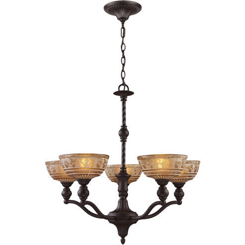 Dwight 5 Light 28 inch Oil Rubbed Bronze Chandelier Ceiling Light