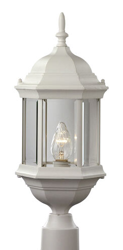 Josephine 1 Light 23 inch White Outdoor Postmount Lantern