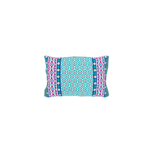 Lucent 19 X 13 inch White and Teal Pillow Kit